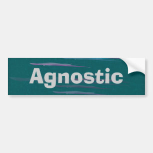 Agnostic Bumpter Sticker