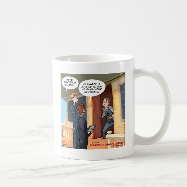 Agnostic Missionaries Funny Coffee Mug (Right)