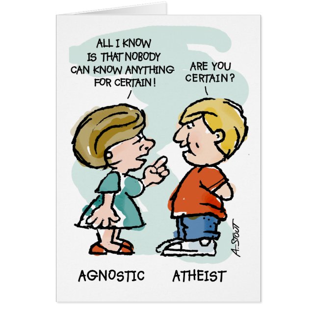Agnostique contre athée (Devant)