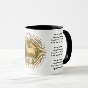 Agnus Dei (Agneau de Dieu) avec Prières Tasse à Ca