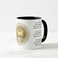 Agnus Dei (Lamb of God) with Prayers Coffee Mug