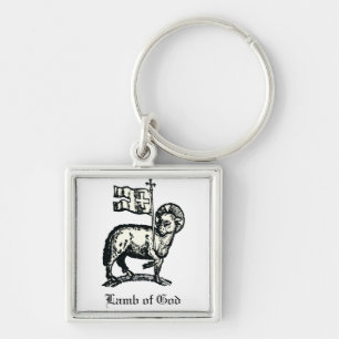 Agnus Dei The Paschal Lamb of God Fine Art  Keychain