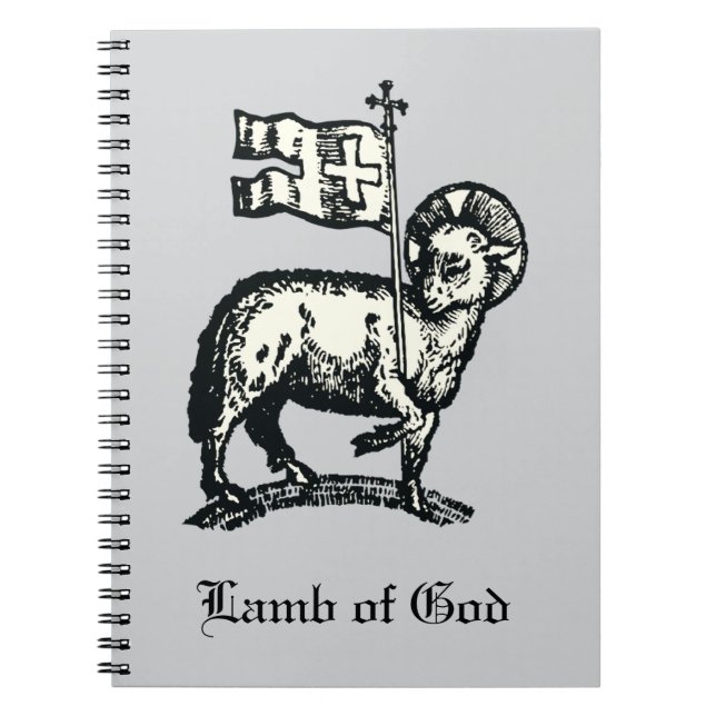 Agnus Dei The Paschal Lamb of God Fine Art  Notebook (Front)