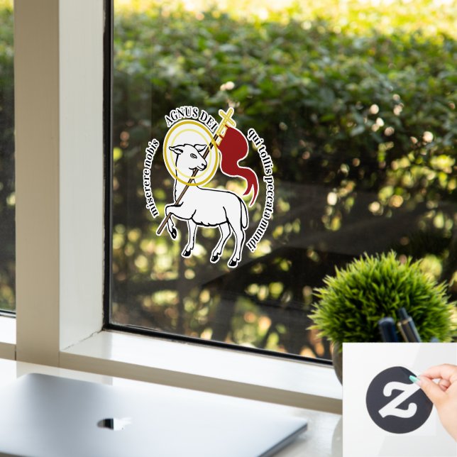 Agnus Dei Window Cling (Office)