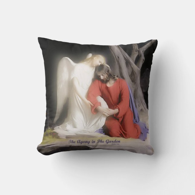 Agony in the Garden Throw Pillow (Front)