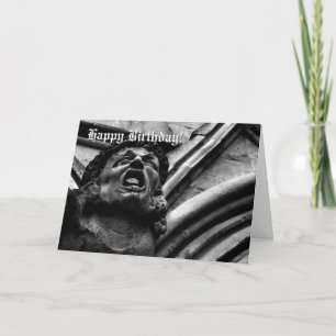 Agony of the Biting Imps Gothic Gargoyle birthday Card