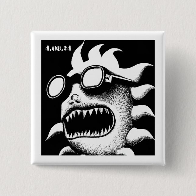 Agony of the Eclipse 2 Inch Square Button (Front)