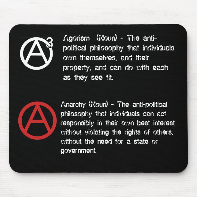 Agorism & Anarchy defined Mouse Pad (Front)