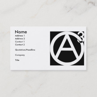 Agorist business cards