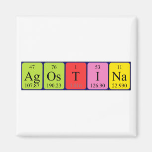 Agostina periodic table name magnet