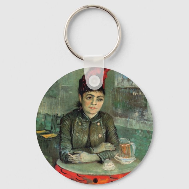 Agostina Segatori, Cafe du Tambourin by Van Gogh Keychain (Front)