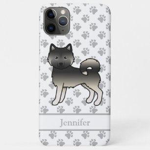 Agouti Alaskan Malamute Cute Cartoon Dog & Name iPhone 11 Pro Max Case