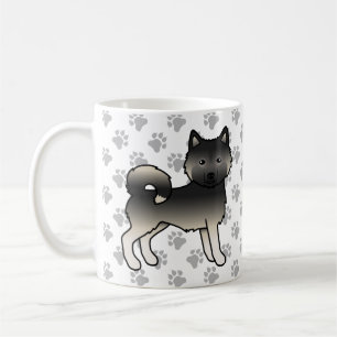Agouti Alaskan Malamute Cute Dog & Paws Coffee Mug