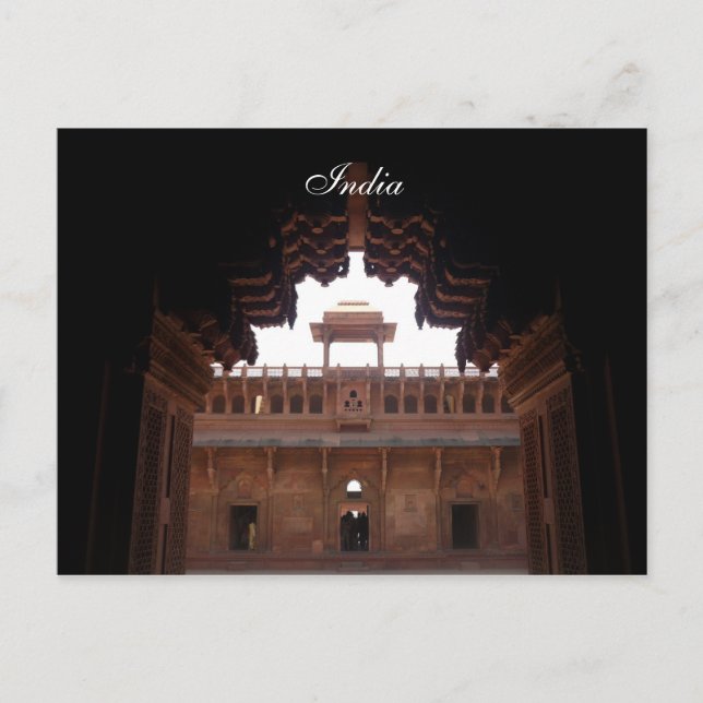 agra fort arch postcard (Front)