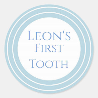 Agra Hadig - First tooth customizable Classic Round Sticker