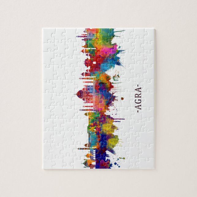 Agra India Skyline Jigsaw Puzzle (Vertical)
