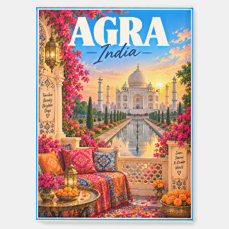 Agra India Taj Mahal Travel Magnet