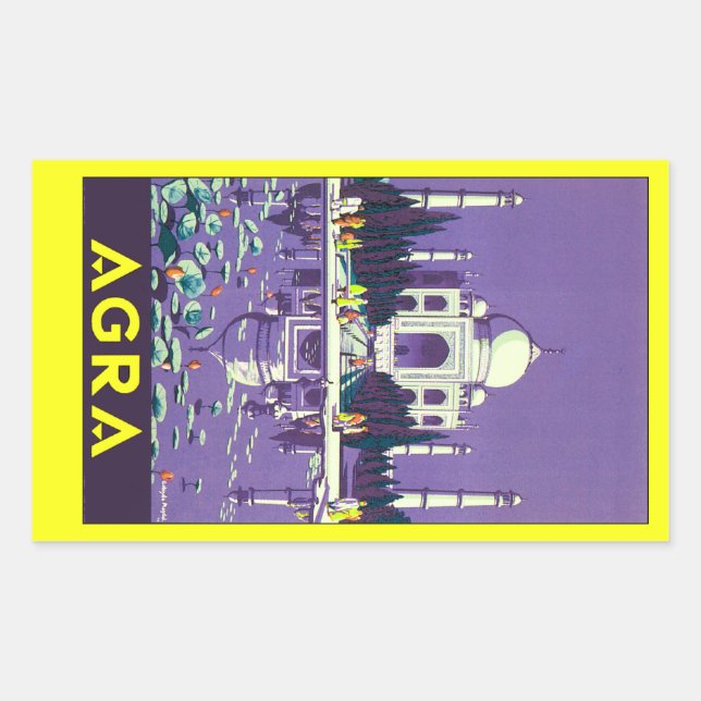 Agra ~ Taj Mahal Sticker (Front)