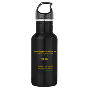 Agrainofmustardseed.com EST 2012 532 Ml Water Bottle