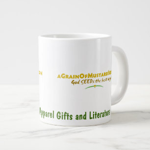 Agrainofmustardseed.com Logo Large Coffee Mug