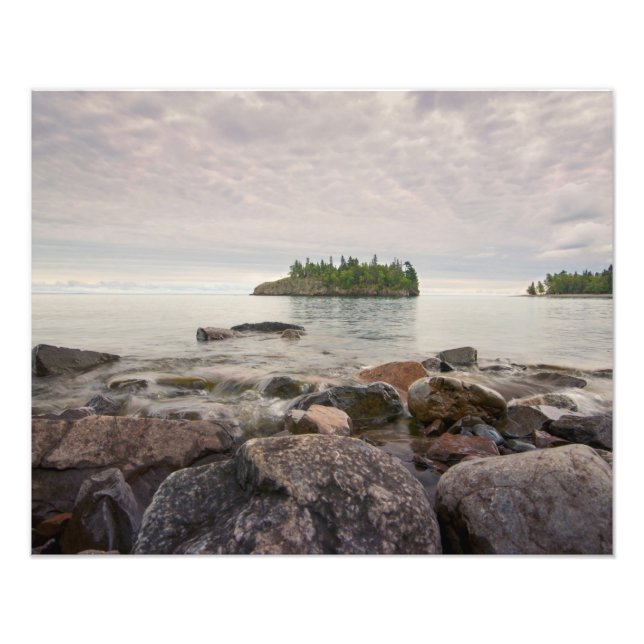 Agrandissement de la photo sur la rive nord (Devant)