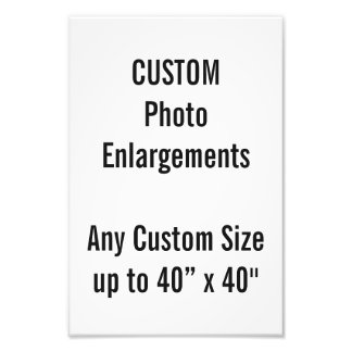 Agrandissement de photo personnalisé 8"x12" jusqu'