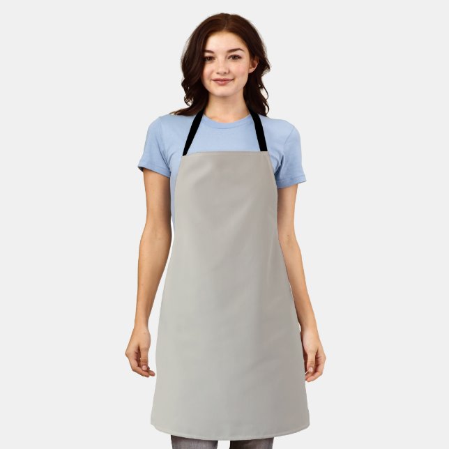 Agreeable Grey Solid Colour Apron (Worn)