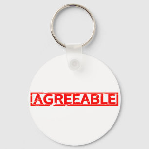 Agreeable Stamp Keychain