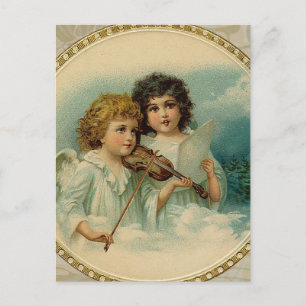Agreeable - Two Little Musical Angels Postcard