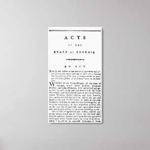 Agreement documenting the forced removal of the In Canvas Print