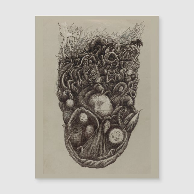 Agression psychologique, carte magnétique (Devant)