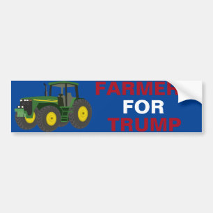 Agriculteurs pour le président Trump autocollant p