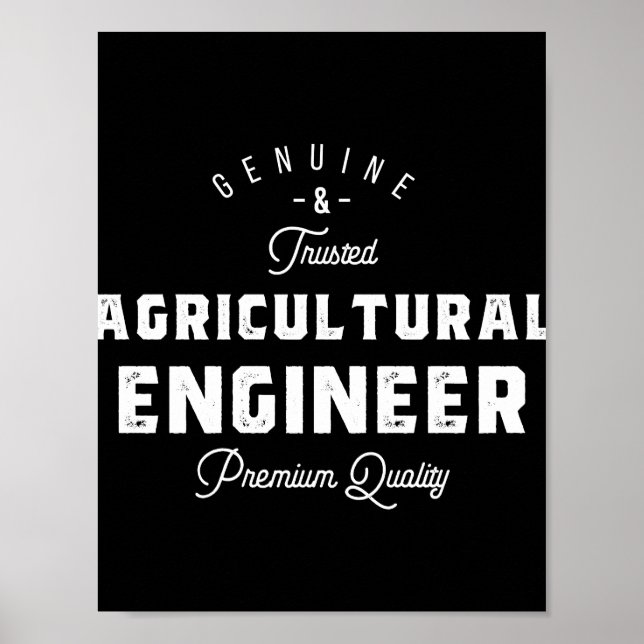 Agricultural engineer, cool, engineer, engineering poster (Front)