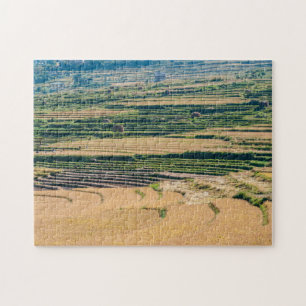 Agricultural landscape - Bhutan, Asia, Himalaya Jigsaw Puzzle