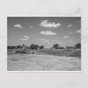 Agricultural plough in the Norfolk countryside Postcard