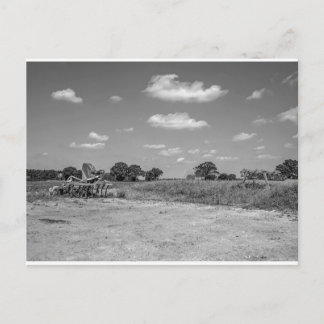 Agricultural plough in the Norfolk countryside Postcard