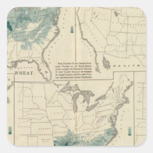 Agricultural productions square sticker