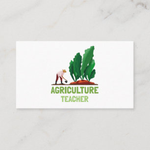 Agricultural Teacher AG Teacher Vegetable Business Card