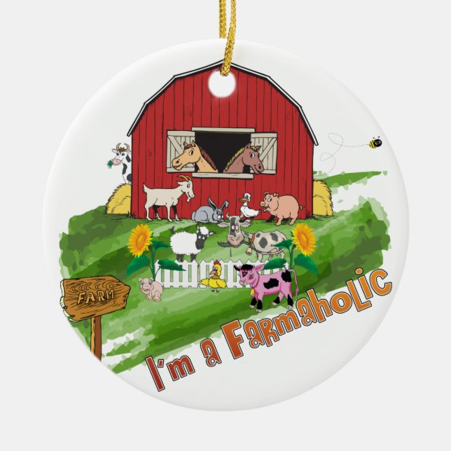 Agriculture en ligne Ornement Farmaholic (Devant)