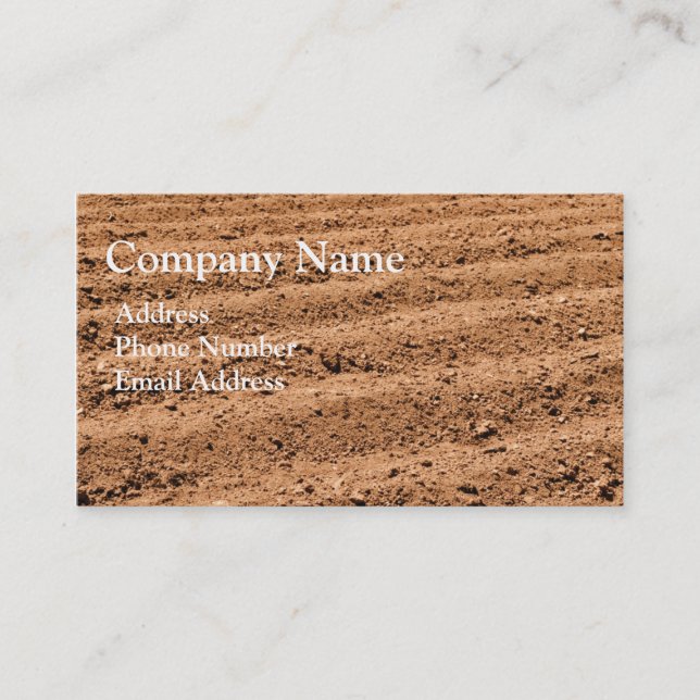 Agriculture Farm Soil Business Card (Front)