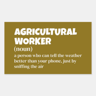 Agriculture Life - Funny Worker Definition Sticker