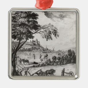 Agriculture Metal Ornament