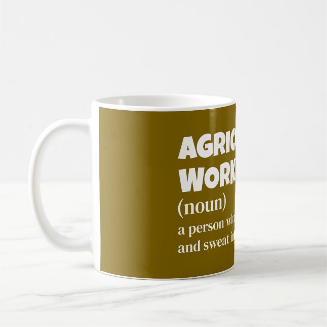 Agriculture Worker Definition - Farm Life Coffee Mug (Left)