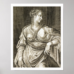Agrippina wife of Tiberius (engraving) Poster
