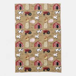 Agritourisme motif Country Serviette de cuisine