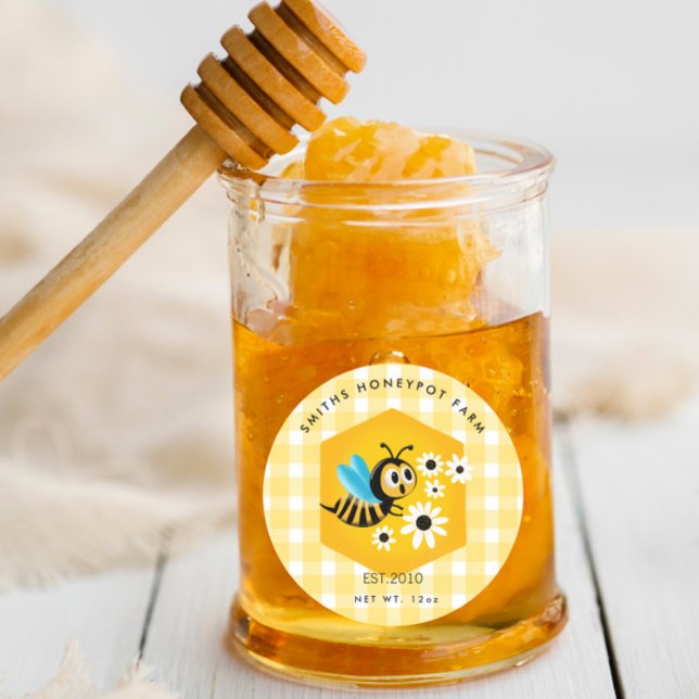 Agritourisme pot de miel étiquette petit business  (Créateur téléchargé)