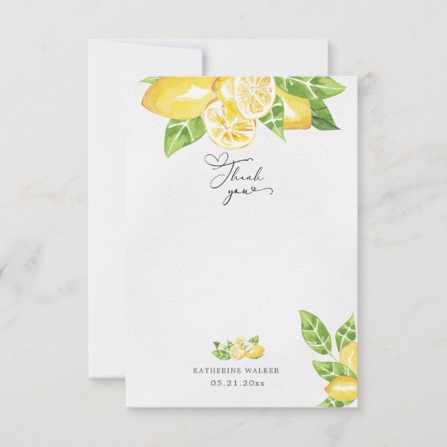 agrumes citronnier baby shower de fruits carte de  (Devant)
