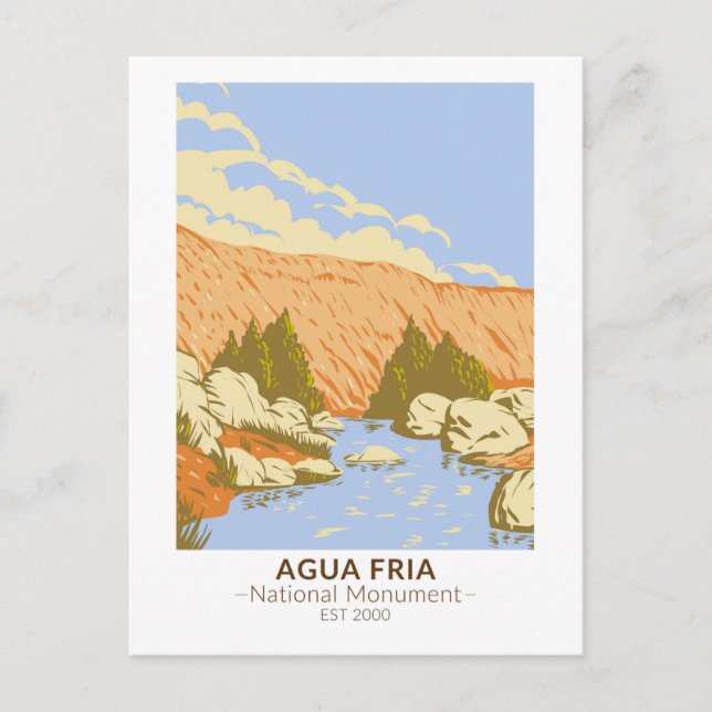 Agua Fria National Monument Badger Springs Canyon Postcard (Front)