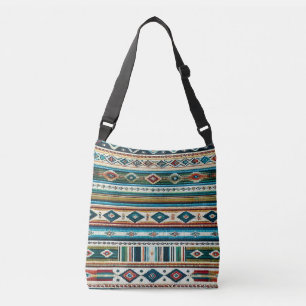 "AGUA" MEXICAN-STYLE PRINT CROSSBODY BAG