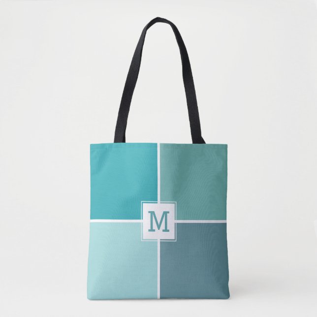 Agua Tiles custom monogram bags (Front)